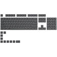 Glorious GPBT Keycaps - 114 PBT Tastenkappen, ANSI, US-Layout, Black Ash image number null