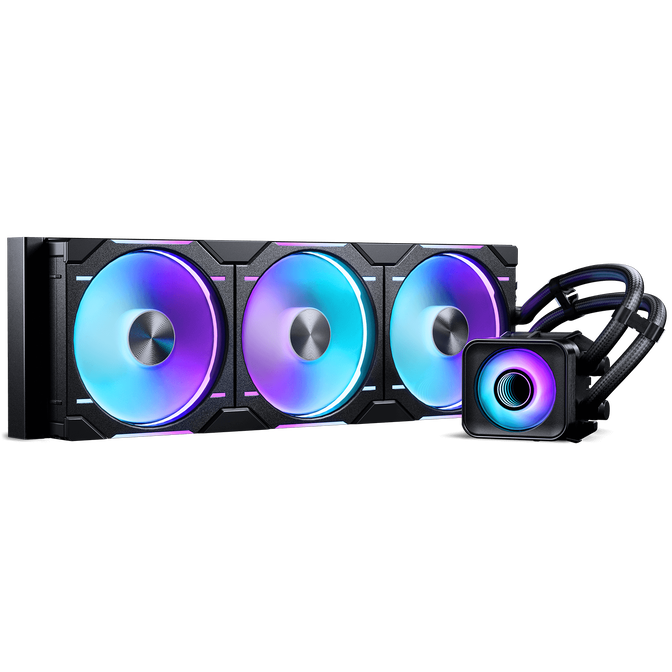 HAVN HS 420 VGPU PC Case + PHANTEKS Glacier One 420D30 X2 DRGB AiO Water Cooling - 420mm, black image number 9