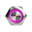 DimasTech Vandalism switch/button 25mm, Silverline Ring - RGB image number null