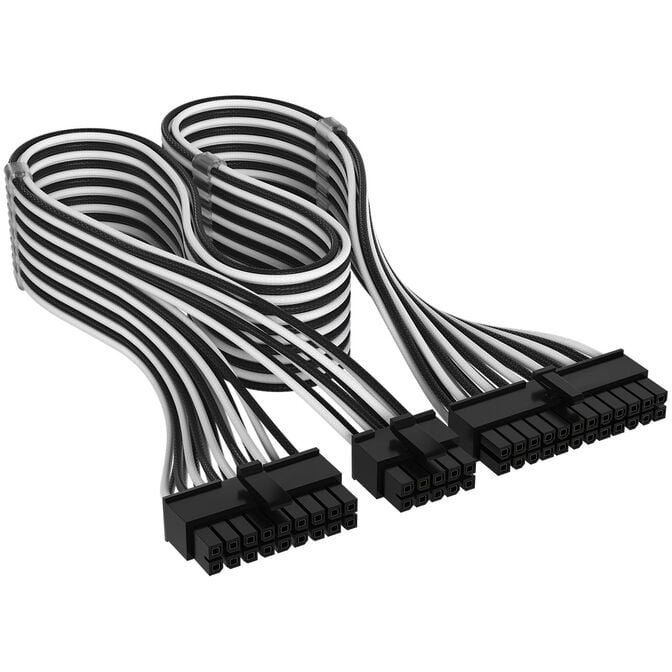 Corsair Kabelset, Type 4, DC Cable Starter Kit, einzeln ummantelt - schwarz / wei&szlig; image number 4