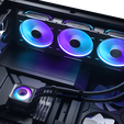 PHANTEKS Glacier One 420D30 X2 DRGB AiO Water Cooling - 420mm, Black image number null