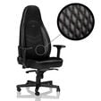 noblechairs ICON Real Leather Gaming Chair - Black/Black image number null