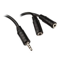 InLine Klinken Y-Kabel, 3,5-mm-Klinkenstecker, 3,5-mm-Klinkenbuchse - 2m