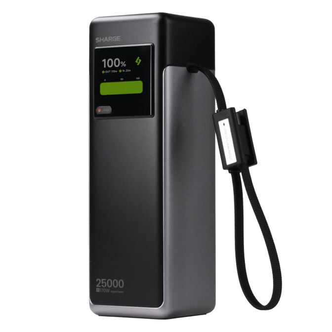 SHARGE HyperTower Powerbank 170 25 000 mah  - Black image number 1