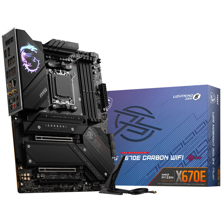 MSI MPG X670E Carbon WiFi, Sockel AM5, AMD X670, ATX - DDR5 image number 0
