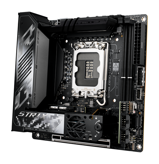 ASUS ROG Strix Z890-I Gaming WiFi Mainboard, Sockel LGA 1851, Intel Z890, Mini-ITX, DDR5 image number 3