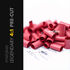 MDPC-X Pre-Cut Heat Shrink Tubing 4:1 Small - Light-Red, 50 Pieces image number null