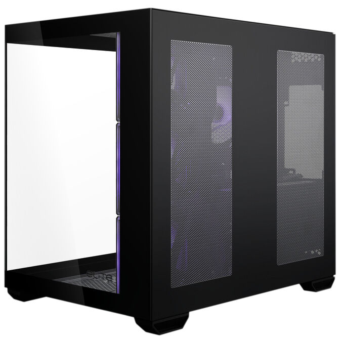 Cooler Master Elite 681 PC Case, Mid-Tower, ATX, Tempered Glass, RGB - including 4x 120mm ARGB Fans, Black image number 3