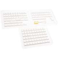 Ducky Blank White PBT Set, MDA-Profil - 133 Keycaps, ANSI-US-Layout, ANSI-US-Layout