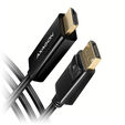 AXAGON RVD-HI14C2 DisplayPort zu HDMI Adapterkabel, 4K/30 Hz, 180 cm lang - schwarz image number null