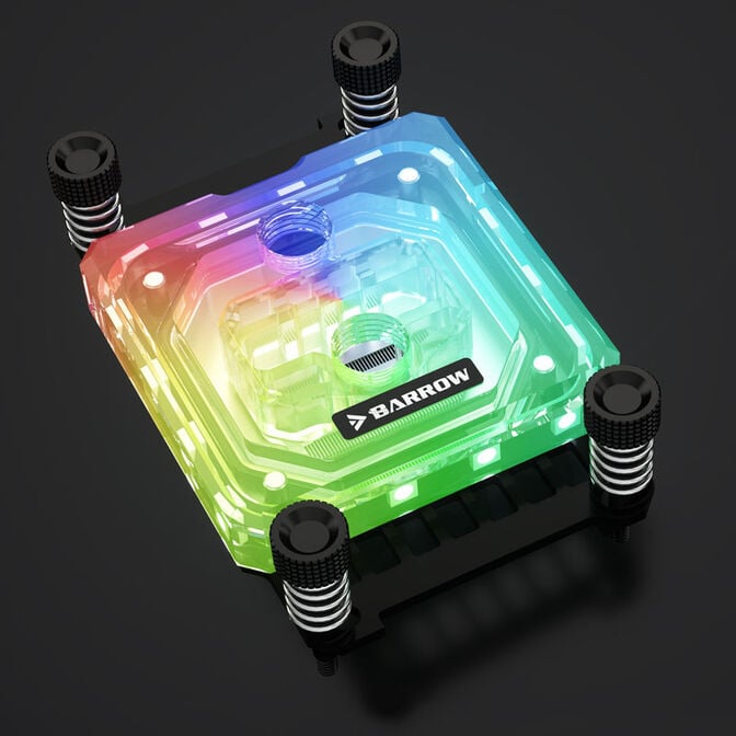 Barrow AMD CPU-Wasserk&uuml;hler RGB, Acryl - schwarz image number 2