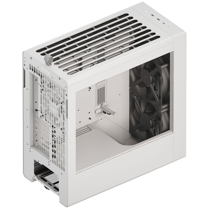 HAVN BF 360 Flow PC-Geh&auml;use, Midi-Tower, E-ATX, Tempered Glass - wei&szlig; image number 4