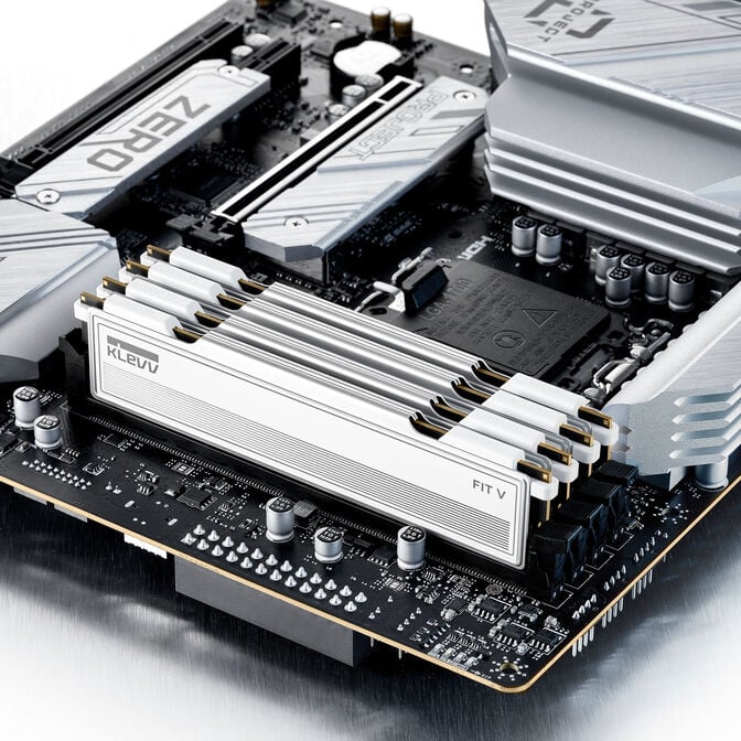 KLEVV FIT V DDR5-6000 RAM, CL28, XMP 3.0 & EXPO - 32 GB Dual-Kit, wei&szlig; image number 11