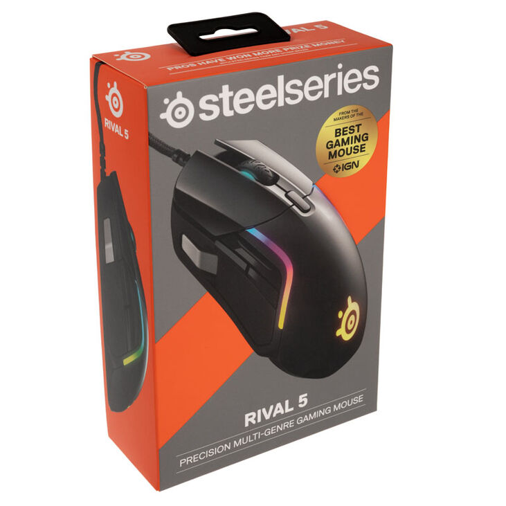 SteelSeries Rival 5 Gaming Maus - schwarz image number 7