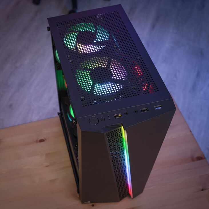 Aerocool Blade V1 Mid Tower, Tempered Glass - Black image number 6