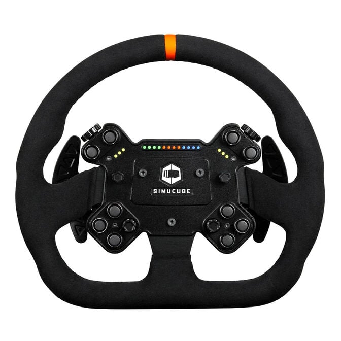 Simucube Valo GT-23 SC3 Simracing-Lenkrad, 320 mm Durchmesser, GT-Design, SC3-Quick-Release - schwarz, wildleder image number 0