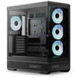 Aerocool P500B PC Case, Midi Tower, ATX, Tempered Glass, RGB - Black image number null