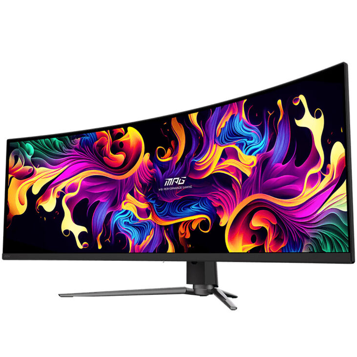 MSI MPG 491CQPDE QD-OLED, 49 inch Curved Gaming Monitor, 144 Hz, OLED image number 2