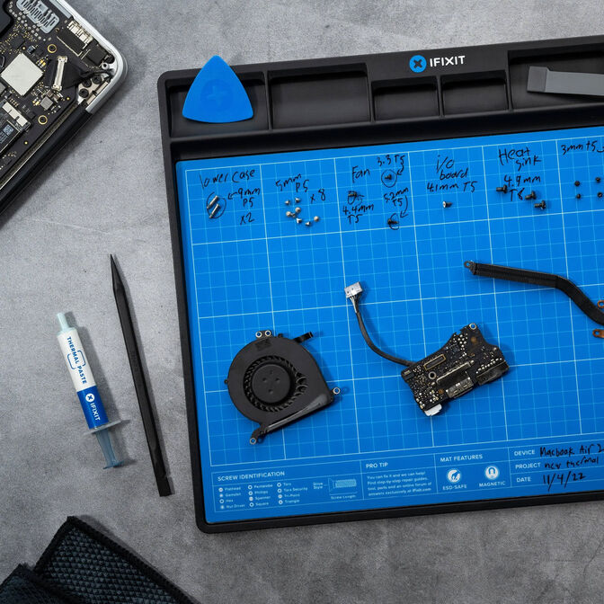 IFixit Fixmat magnetische Projektmatte, ESD-gesch&uuml;tzt - blau image number 2