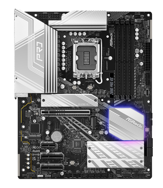 ASRock Z890 Pro RS, Intel Z890 motherboard, socket LGA 1851, Intel Z890, ATX, DDR5 image number 3