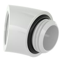 Barrow Adapter, 45 Grad, G1/4 Zoll AG auf G1/4 Zoll IG - wei&szlig;