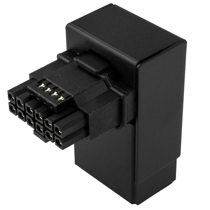 Kolink Core Pro 12V-2x6 90 Grad Adapter - Typ 1, schwarz image number 0