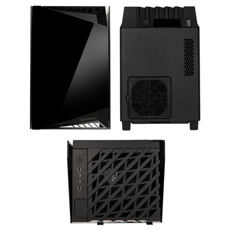 SilverStone SST-LD03B Lucid Mini-ITX Case - black image number 3
