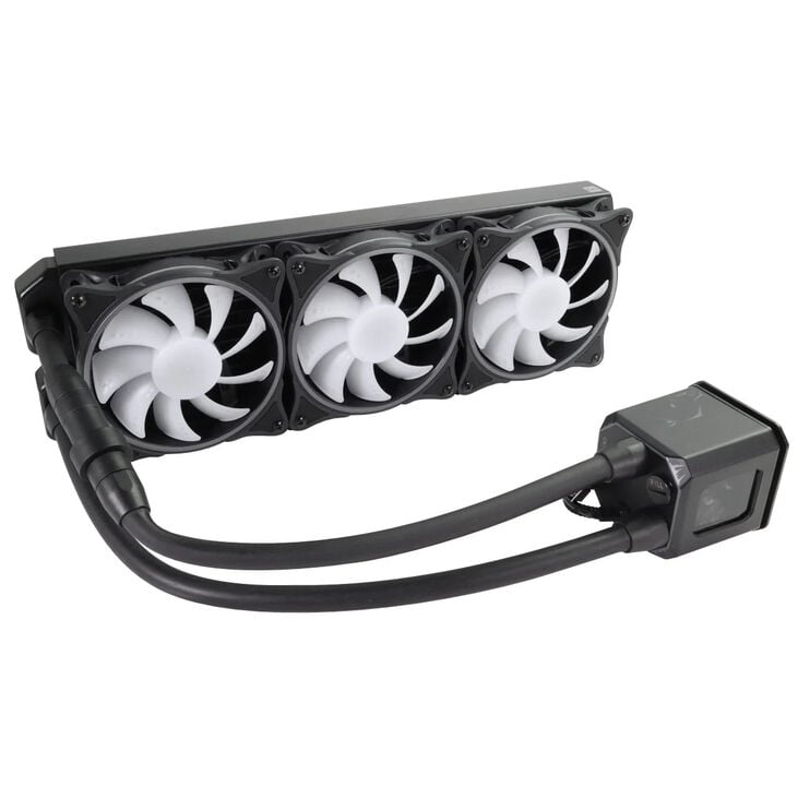 Alphacool Eisbaer 360 Aurora 1.1 ARGB AIO Cooler - 360mm, Black image number 1