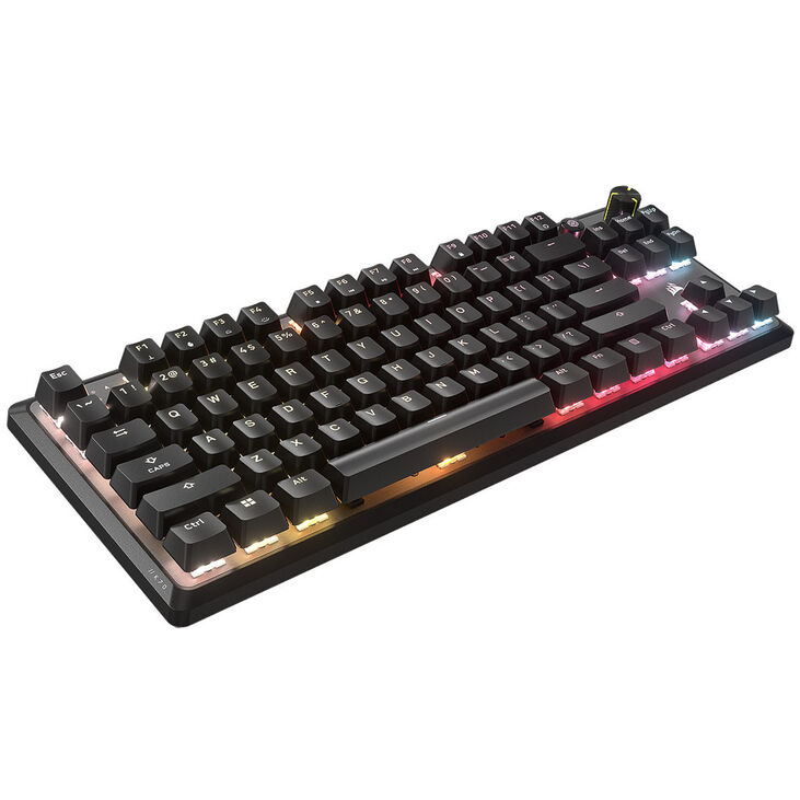Corsair K70 CORE TKL WIRELESS RGB Gaming-Tastatur, mechanisch, ISO (DE), MLX RED Switch - schwarz image number 1