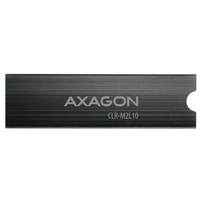AXAGON CLR-M2L10 passiver M.2-SSD-K&uuml;hlk&ouml;rper - 2280, 10 mm H&ouml;he, Aluminium, schwarz image number 2