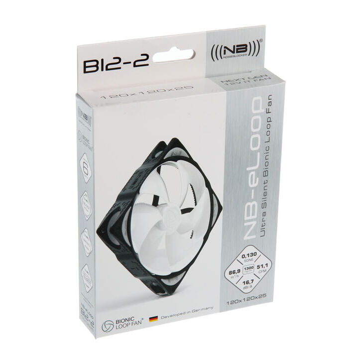 Noiseblocker NB-eLoop Fan B12-2 - 120mm, 3 pieces image number 5