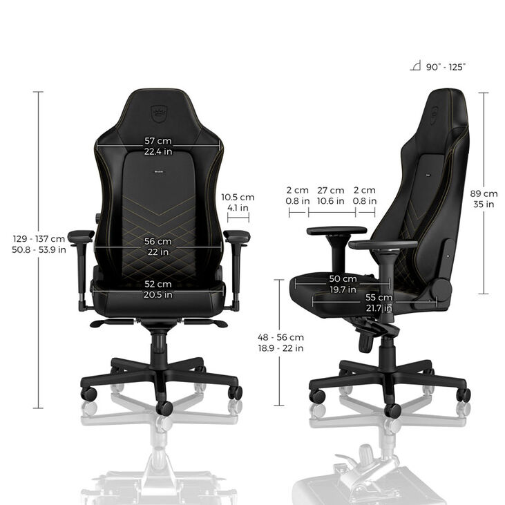 noblechairs HERO Gaming Stuhl - schwarz/gold image number 2