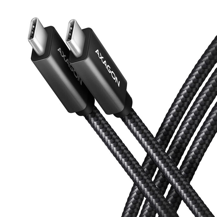 AXAGON BUCM32-CM20AB Cable USB-C 3.2 Gen 2 to USB-C 3.2 Gen 2, black - 2m image number 0