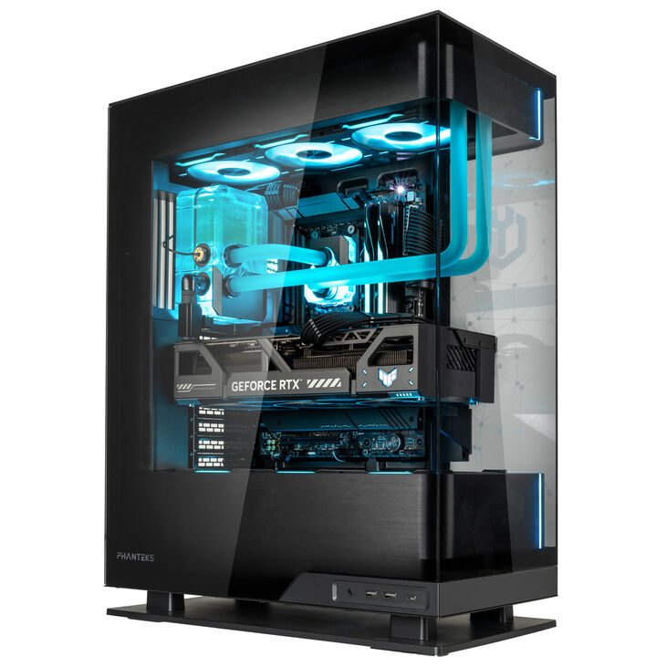 Gaming PC Ionic Flow Elite, AMD Ryzen 7 9800X3D, NVIDIA GeForce RTX 5080 - Custom Wasserkühlung image number 0