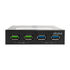 Akasa USB 3.1 Gen2 und Quick Charge Panel 3,5 Zoll - schwarz image number null