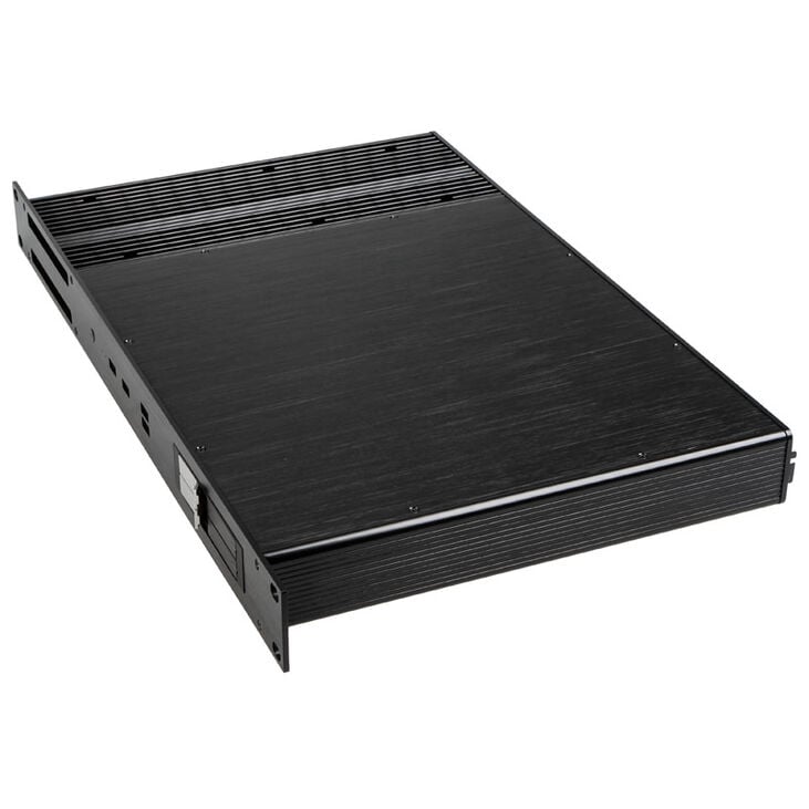 Akasa Galileo TU1 Thin-Mini-ITX 1U Gehäuse, OEM - schwarz image number 2