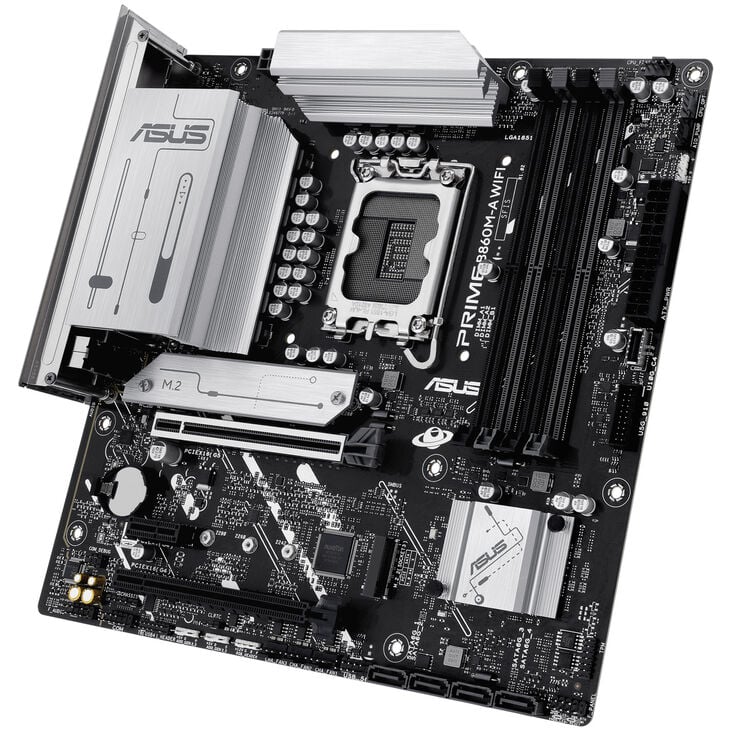 ASUS Prime B860M-A WiFi Motherboard, Socket LGA 1851, Intel B860, Micro-ATX, DDR5 image number 7