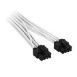 Corsair Premium Sleeved 2x 8-Pin zu 12V-2x6-Kabel, f&uuml;r Typ-5-Netzteil - wei&szlig; image number null