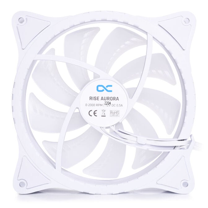 Alphacool Rise Aurora PWM-L&uuml;fter - 140mm, wei&szlig; image number 2