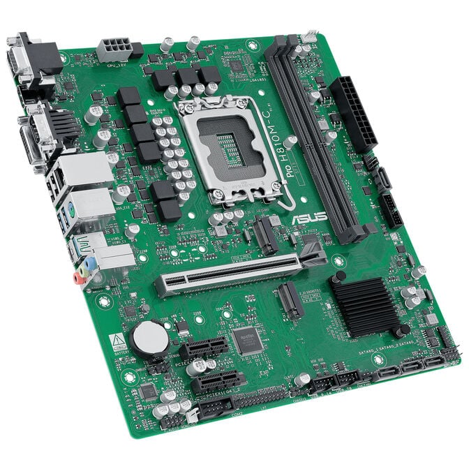 ASUS Pro B810M-C-CSM Motherboard, socket LGA 1851, Intel H810, mATX, DDR5 image number 1