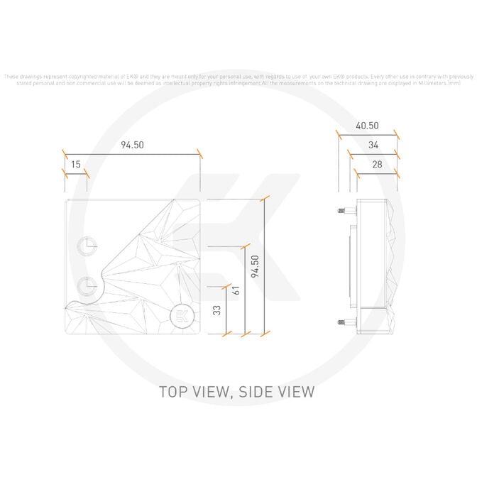 EK Water Blocks EK-Quantum Velocity&sup2; Edge D-RGB - 1700 Black Special Edition image number 3
