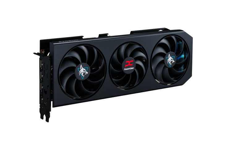 PowerColor Hellhound Radeon RX 9070 XT OC Graphics Card, 16384 MB GDDR6 image number 3