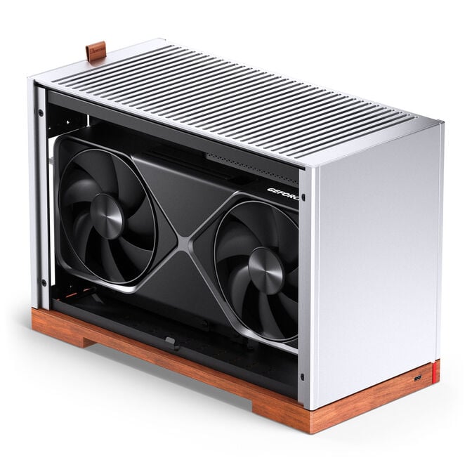 Jonsbo T9 PC-Geh&auml;use, Mini-Geh&auml;use, ITX, PCIe 5.0 Riserkabel - silber image number 3