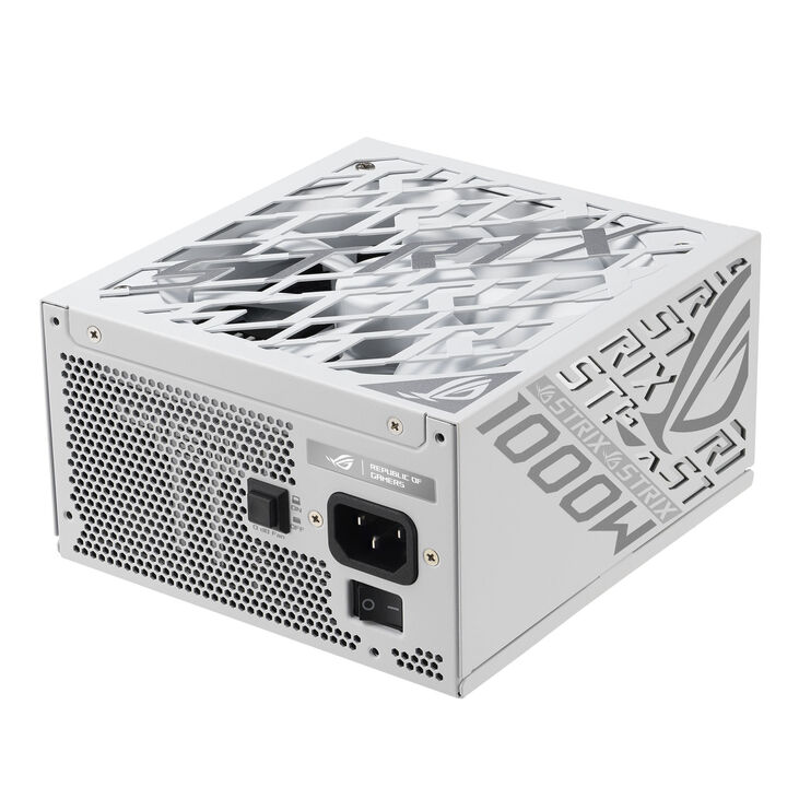 ASUS ROG Strix 1000W Platinum, 80 PLUS Platinum power supply, modular, PCIe 5.1 - 1,000 watts, white image number 1