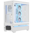 ASUS Prime AP304 ARGB PC Case, Mid Tower, ATX, ARGB, Tempered Glass &ndash; white image number null