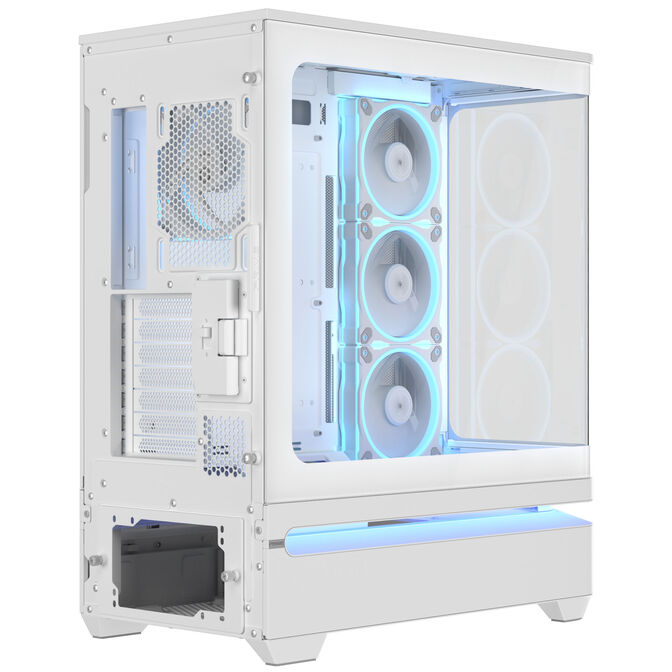 ASUS Prime AP304 ARGB PC Case, Mid Tower, ATX, ARGB, Tempered Glass &ndash; white image number 5