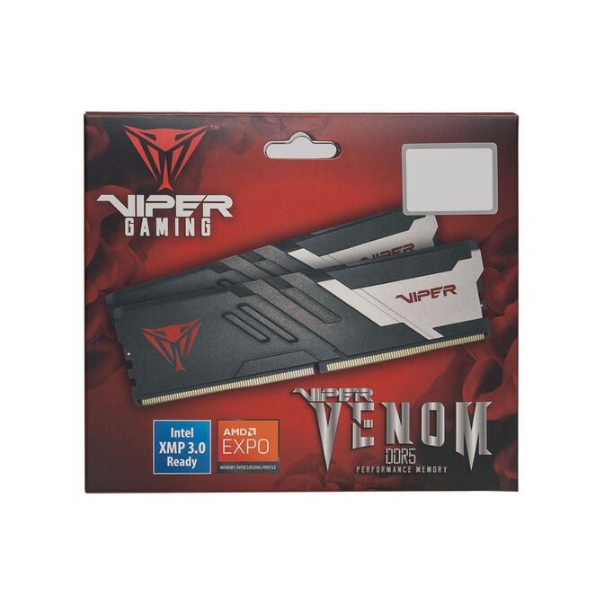 Patriot Viper Venom DDR5-5600 RAM, CL40, XMP 3.0 und EXPO - 64 GB Dual-Kit, 2 x 32 GB, Black image number 12