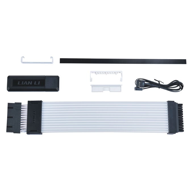 Lian Li "Visual Upgrade Kit" Strimer Wireless 24-Pin RGB Mainboardkabel, Controller + 12V-2x6 GPU-Kabel Wide & 8.8 Universal Screen - schwarz image number 6