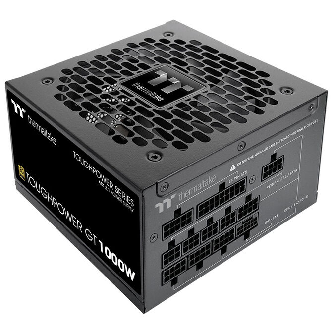 Thermaltake Toughpower GT 80 PLUS Gold Netzteil, modular, ATX 3.1, PCIe 5.1 - 1.000 W, schwarz image number 2