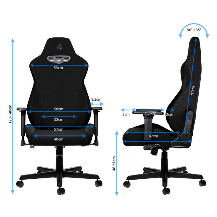 Nitro Concepts S300 Gaming Chair - Stealth Black image number 1
